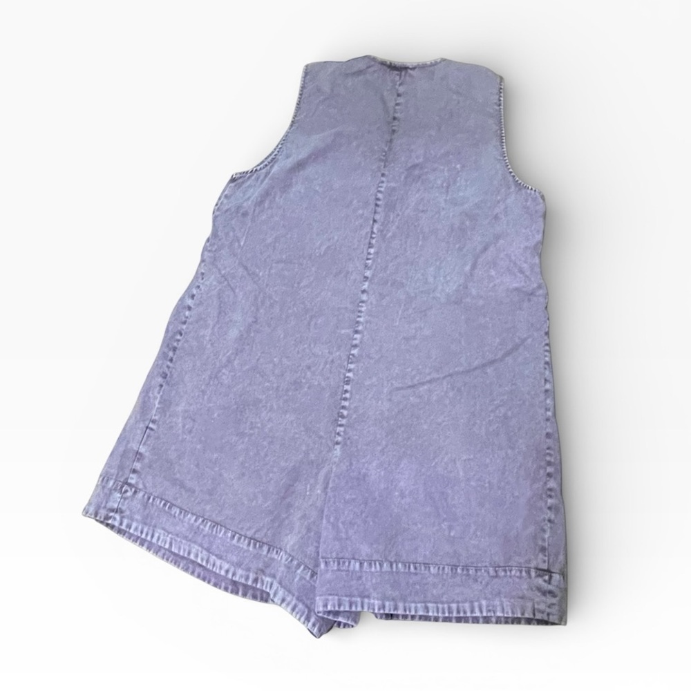 Purple Sleeveless Romper Size M - Picture 2 of 7